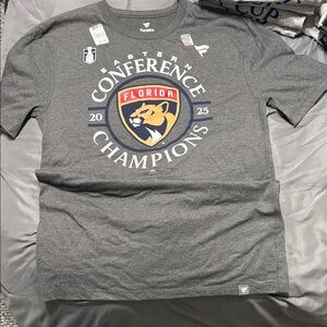 Fanatics Gray Florida Panthers Champions Tee